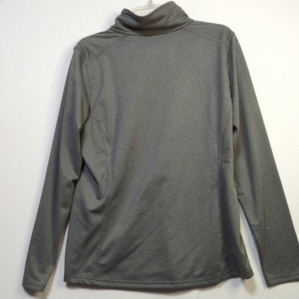 The North Face‎ Womens XL Gray Quarter Zip Fleece Pullover Heather Mock Neck 477 - Picture 5 of 7